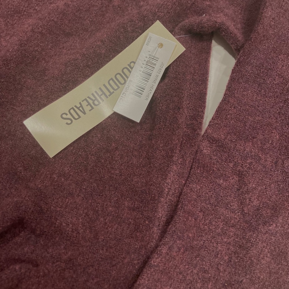 GOODTHREADS Women’s Mid-Gauge Stretch Hooded Cardigan - Picture 8 of 9